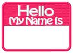 Picture of Name Tag Machine Embroidery Design
