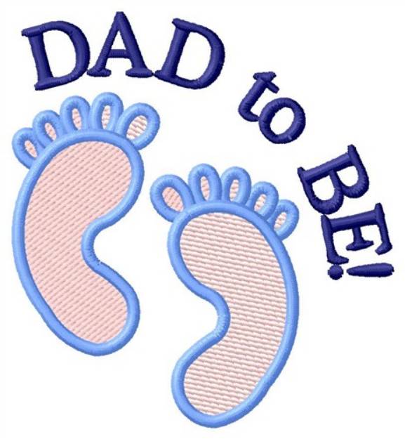 Picture of Dad To Be Machine Embroidery Design