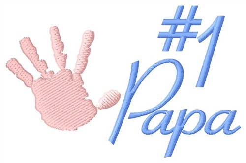 #1 Papa Machine Embroidery Design
