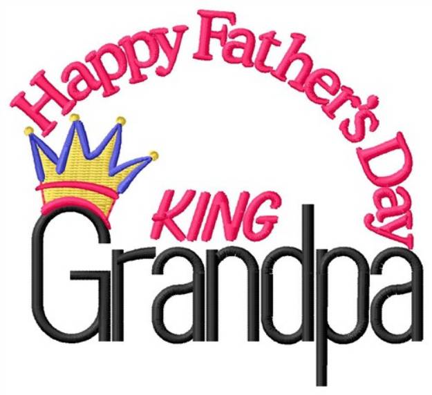 Picture of Happy Fathers Day Machine Embroidery Design