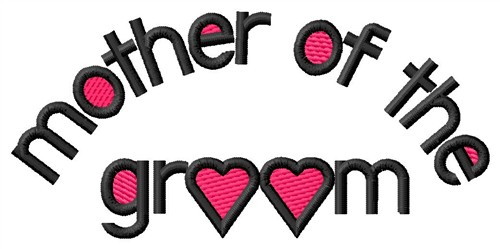 Mother Of The Groom Machine Embroidery Design