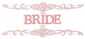 Picture of Bride Machine Embroidery Design