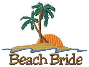 Picture of Beach Bride Machine Embroidery Design