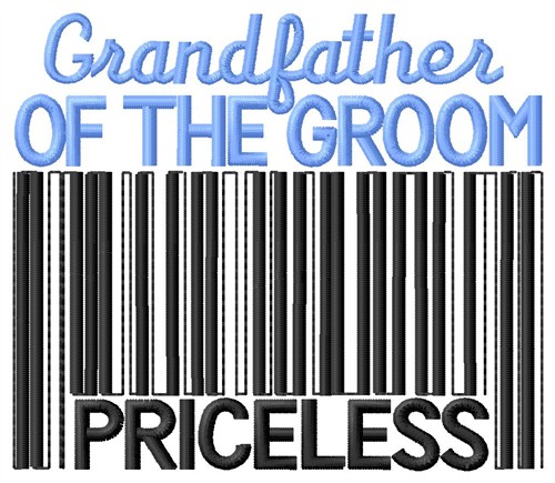 Grandfather Of The Groom Machine Embroidery Design