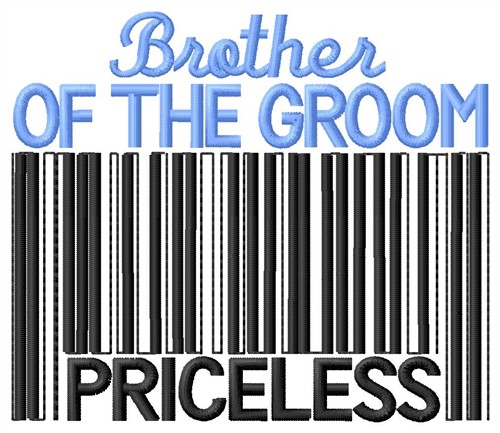 Brother Of The Groom Machine Embroidery Design