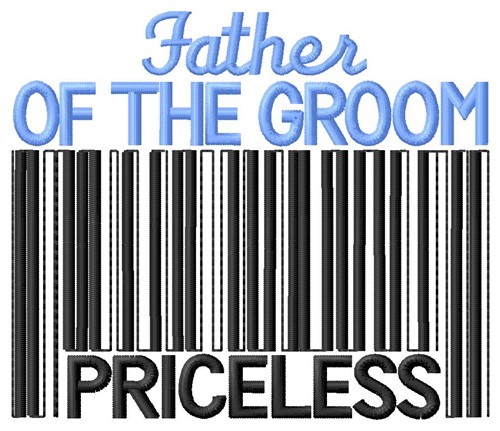 Father Of The Groom Machine Embroidery Design