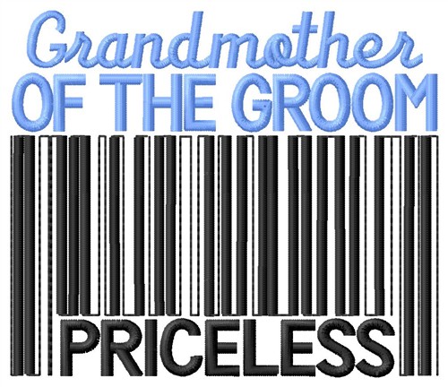 Grandmother Of The Groom Machine Embroidery Design