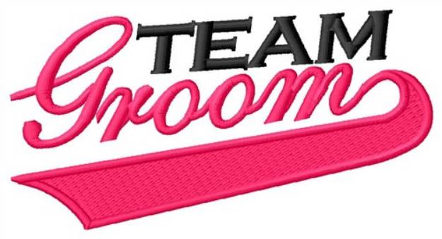 Picture of Team Groom Machine Embroidery Design