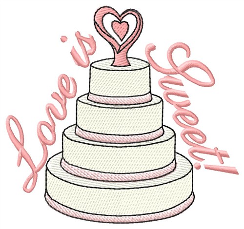 Love Is Sweet Machine Embroidery Design