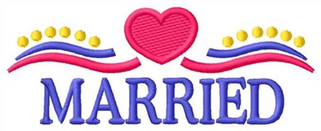 Picture of Married Machine Embroidery Design