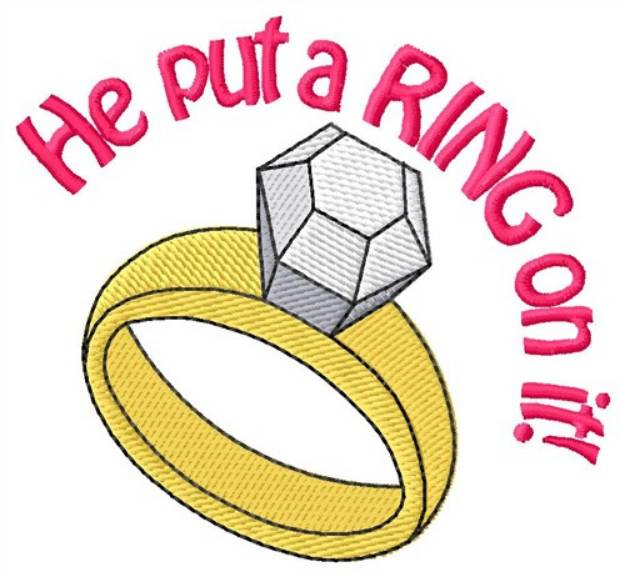 Picture of He Put a Ring Machine Embroidery Design