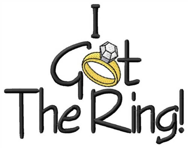 Picture of Got The Ring Machine Embroidery Design