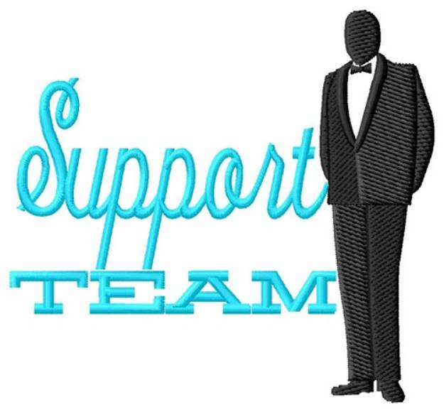 Picture of Support Team Machine Embroidery Design