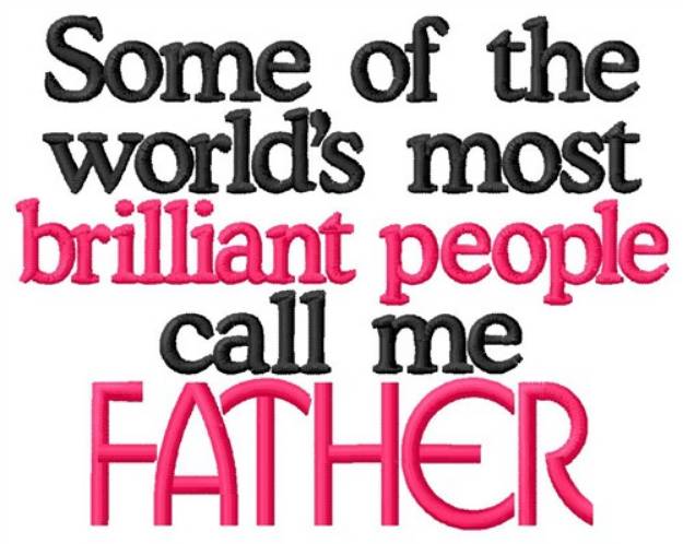 Picture of Call Me Father Machine Embroidery Design