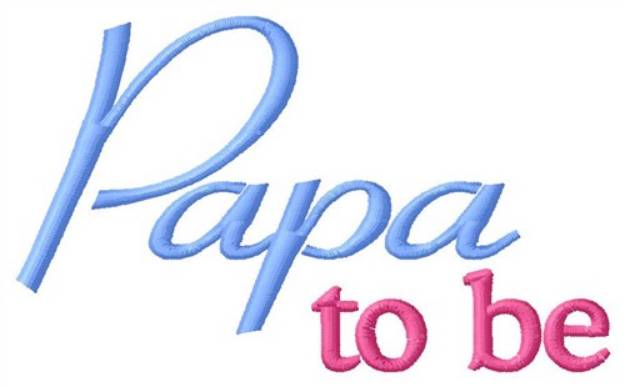 Picture of Papa Machine Embroidery Design