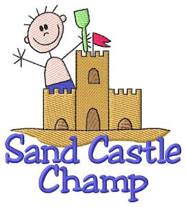 Picture of Sand Castle Champ Machine Embroidery Design