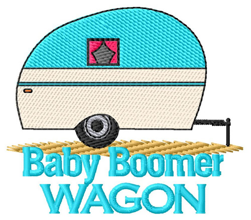 Baby Boomer Machine Embroidery Design