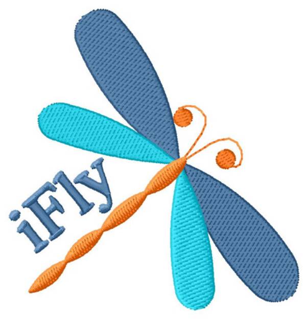 Picture of I Fly Machine Embroidery Design