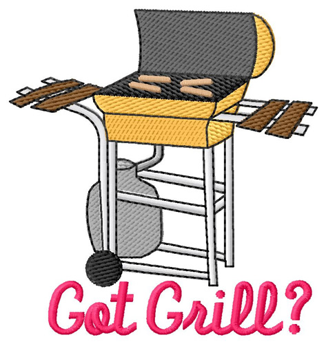 Got Grill? Machine Embroidery Design