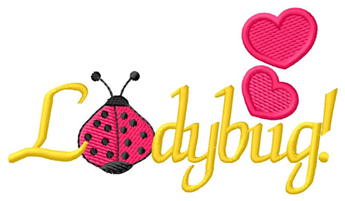 LadyBug Machine Embroidery Design