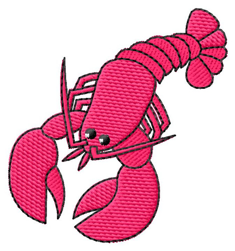 Lobster Machine Embroidery Design