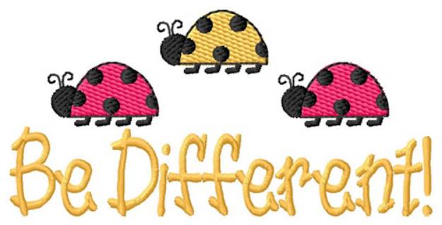 Picture of Be Different Machine Embroidery Design