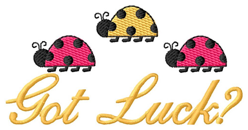 Got Luck? Machine Embroidery Design
