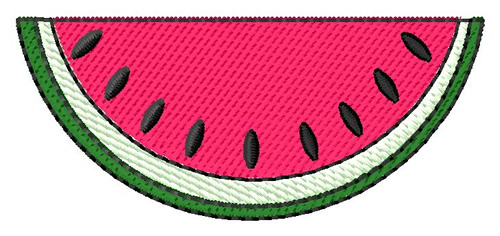 Watermelon Slice Machine Embroidery Design