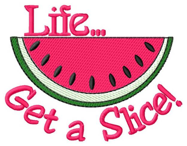 Picture of Get A Slice Machine Embroidery Design