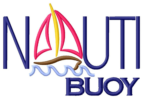Nauti Buoy Machine Embroidery Design