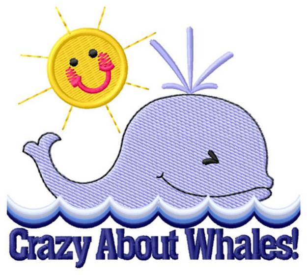 Picture of Crazy About Whales Machine Embroidery Design