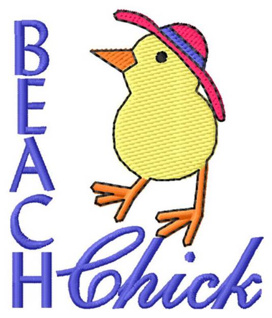 Picture of Beach Chick Machine Embroidery Design