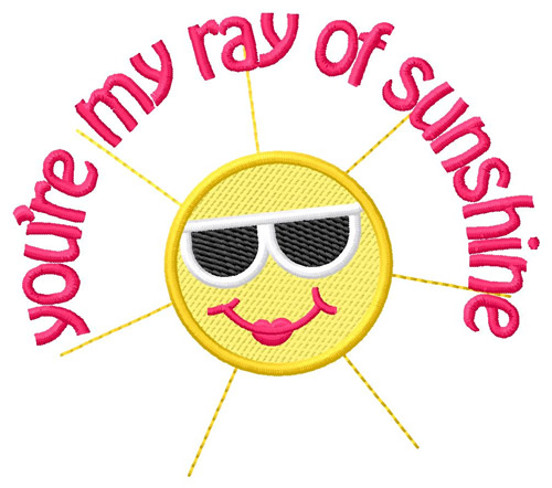 Ray Of Sunshine Machine Embroidery Design