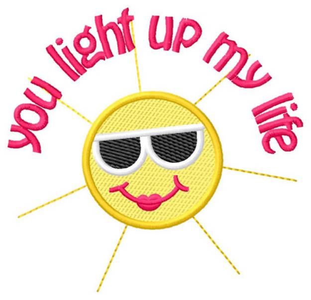 Picture of You Light Up Machine Embroidery Design