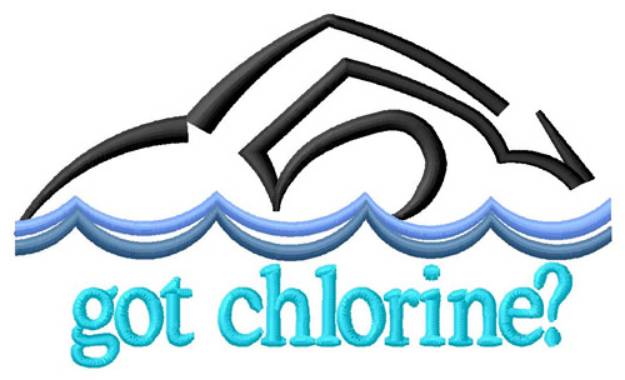 Picture of Got Chlorine Machine Embroidery Design