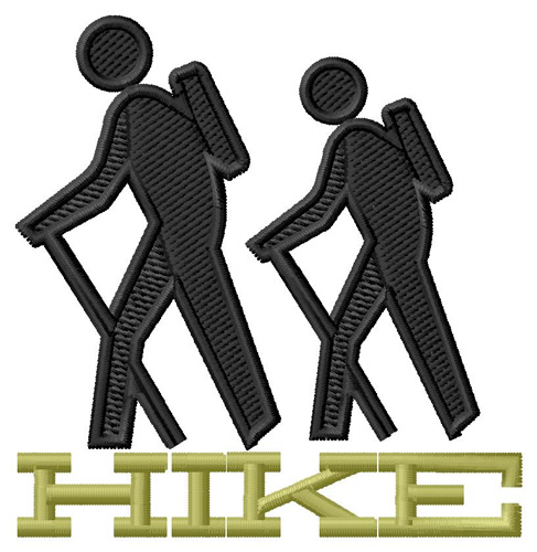 Hike Machine Embroidery Design