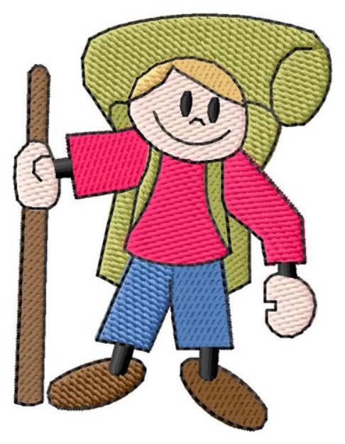 Picture of Hiker Machine Embroidery Design