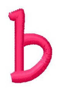 Picture of Simple Font b Machine Embroidery Design