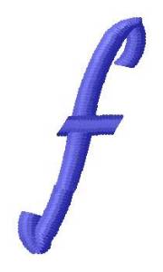 Picture of Ribbon Lower Case f Machine Embroidery Design