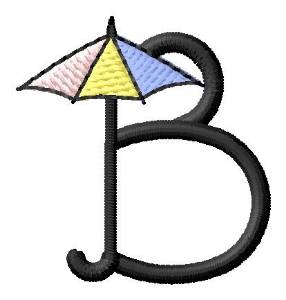 Picture of Umbrella Font B Machine Embroidery Design