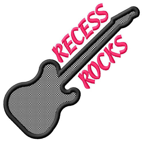 Recess Rocks Machine Embroidery Design