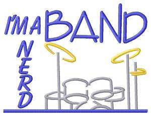Picture of Nerd Drums Machine Embroidery Design