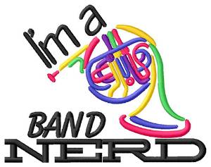 Picture of Nerd Horn Machine Embroidery Design