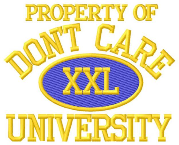 Picture of Dont Care Machine Embroidery Design