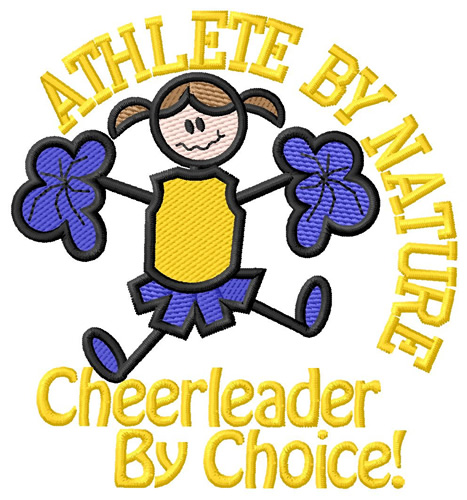 Cheerleader By Choice Machine Embroidery Design
