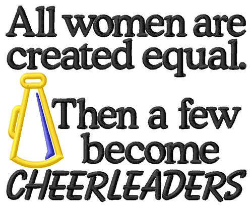 Women Are Created Equal Machine Embroidery Design