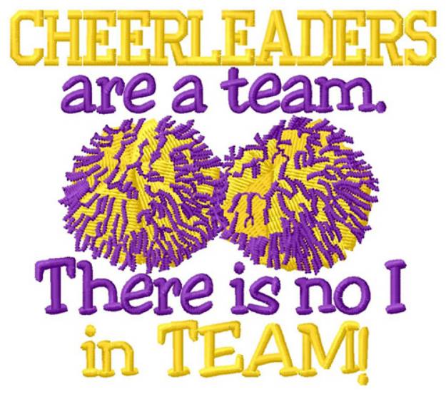 Picture of Cheerleaders Are A Team Machine Embroidery Design