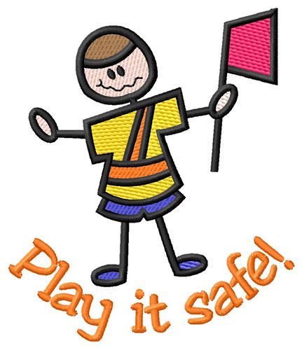 Play It Safe Machine Embroidery Design