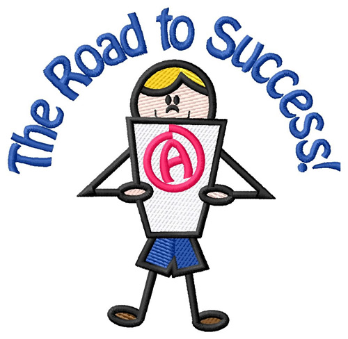 The Road To Success Machine Embroidery Design