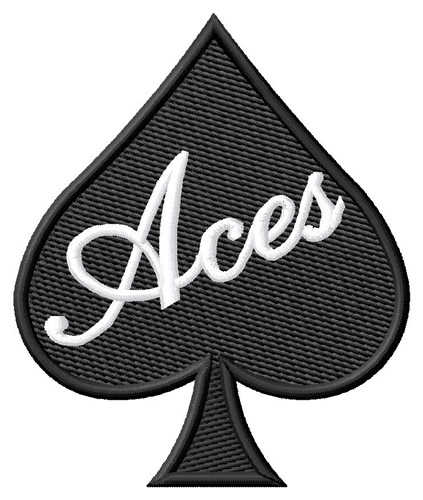 Ace of Spades Machine Embroidery Design